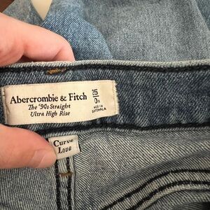 90s straight ultra high rise curve love 25/0R Abercrombie jeans